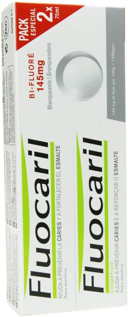 Fluocaril BiFluorinated Whiteness Toothpaste 2 x 75ml