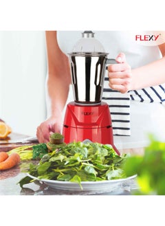 Flexy Flexy 750W 3-in-1 Kitchen Grinder and Blender Combo in Red - Made in India Ideal for Drinks, Smoothies, Juices, and Shakes  - Image 3