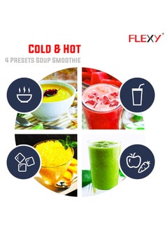 Flexy Flexy 750W 3-in-1 Kitchen Grinder and Blender Combo in Red - Made in India Ideal for Drinks, Smoothies, Juices, and Shakes  - Image 4