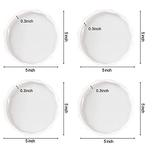 F FYJS 4 Pack Resin Coaster Molds,Diamond Epoxy Resin Silicone Molds for Making,Agate Slice Coasters,Cups Mats,Home Decoration - Image 3