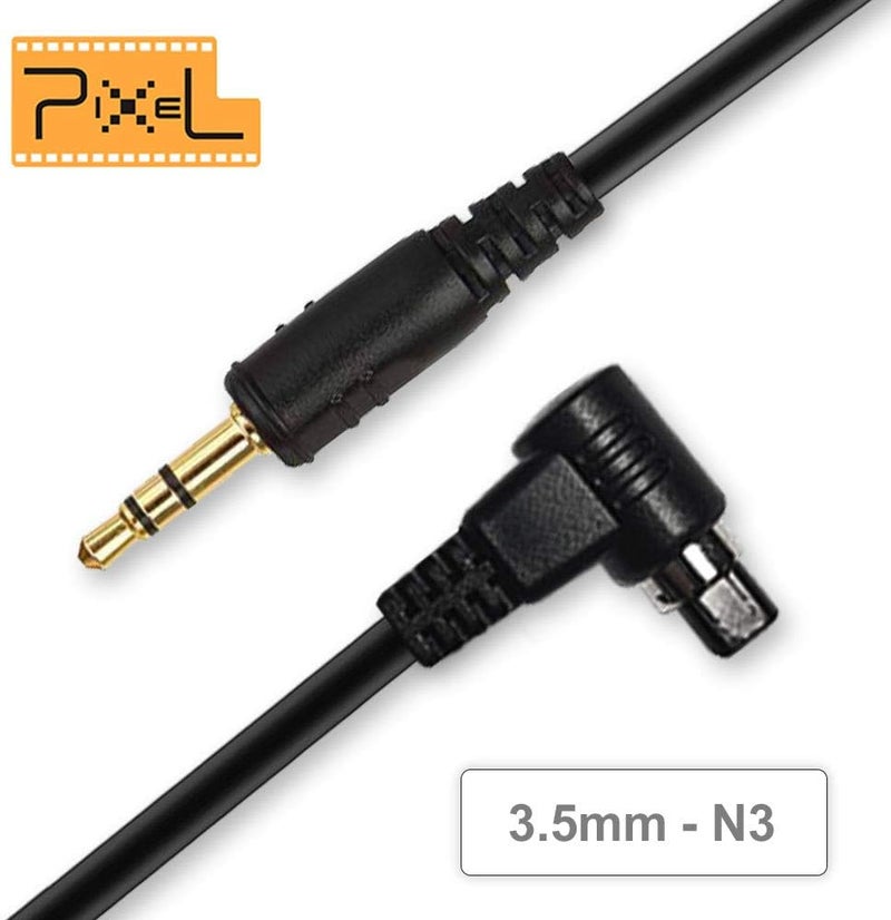 Pixel 3.5mm N3 Remote Release Cable Remote Controls Connector Cable for Canon Eos 5D Mark IV, 5DS, 5DS R, 5D, 6D, 7D, 50D, 40D, 30D, 20D, D60, D30, EOS-1V, EOS-3 R5 - Image 2