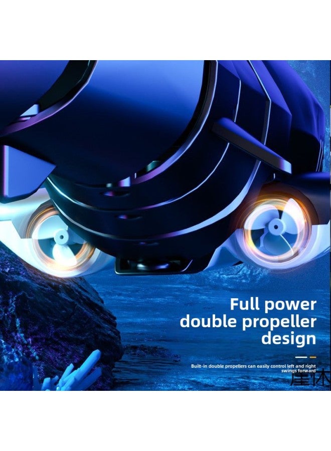 Beauenty Remote Control Shark Children Electric Remote Control Shark Charging Simulation Model Summer Swimming Toys Water Toys-Color:Simulated Blue - Fully Waterproof 【light + Super Powerful】-Specifications: - Image 5