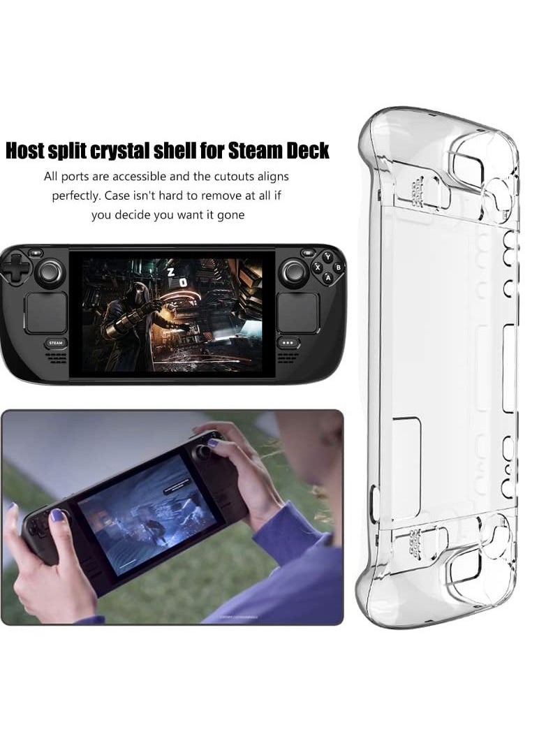 KASTWAVE - Clear Protective Case for Valve Steam Deck, Crystal Clear Pc Hard Case Dustproof And Drop-proof All Round Protection - Image 1