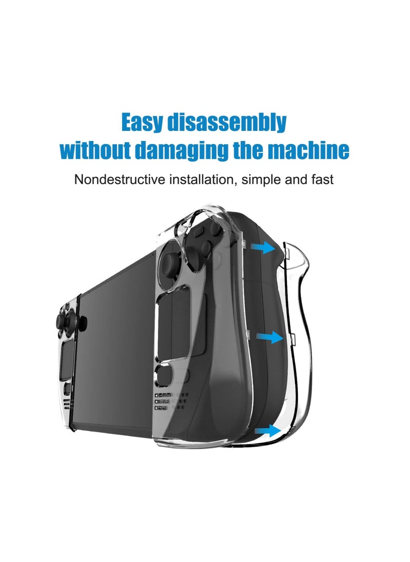KASTWAVE - Clear Protective Case for Valve Steam Deck, Crystal Clear Pc Hard Case Dustproof And Drop-proof All Round Protection - Image 1
