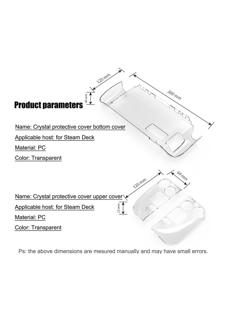 KASTWAVE - Clear Protective Case for Valve Steam Deck, Crystal Clear Pc Hard Case Dustproof And Drop-proof All Round Protection - Image 1
