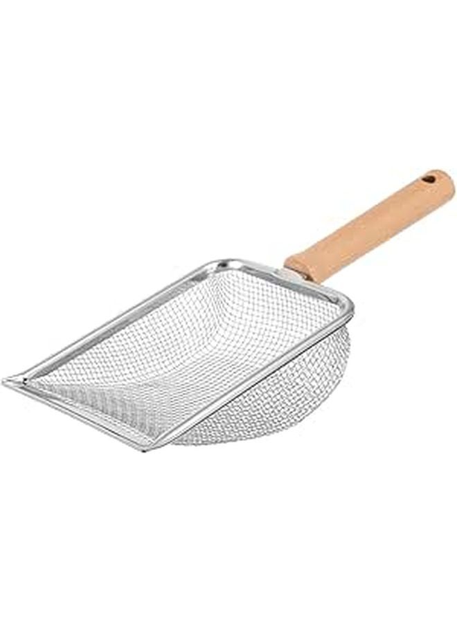 Ergonomic Cat Litter Scoop with Non Slip Handle and Filtered Design Durable Stainless Steel for Easy Cleaning - Image 1