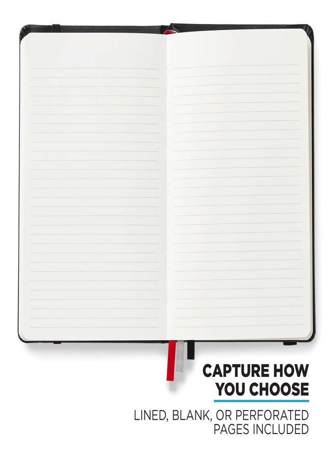NOMATIC Notebook - Journal For Writing, Business, Office, And Sketchbook - 240 Ruled Pages - Hard Cover Notebook With Perforated Pages, Built-in Pen Holder, And Whiteboard Paper (Black) - Image 3