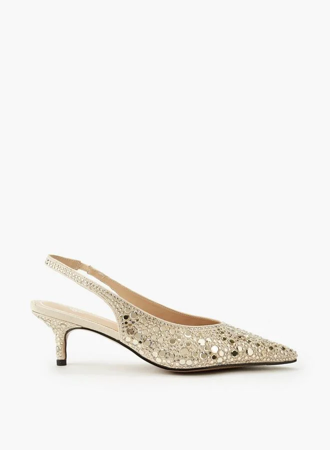 Celeste GOLD Women Kitten Heel Shoes for Women | Best Price UAE