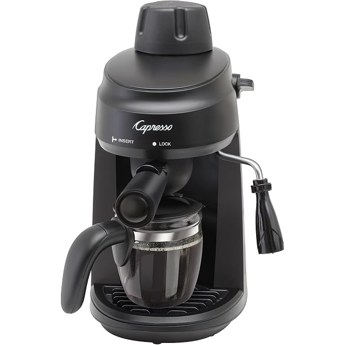 Capresso 30598 Steam Espresso and Cappuccino Machine  Black  Factory Certified Refurbished - Image 1