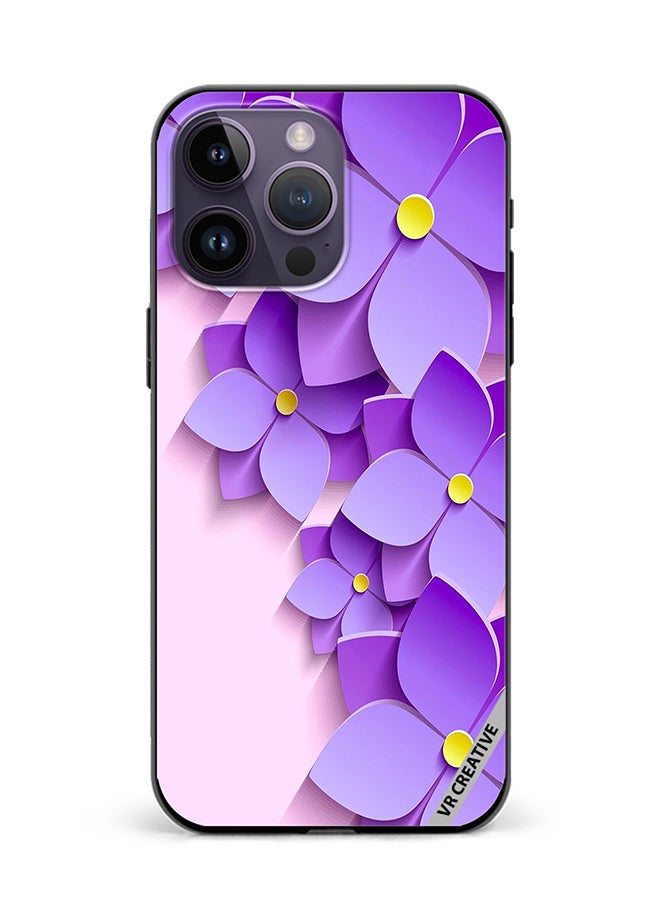 VR CREATIVE Protective Case Cover For Apple iPhone 16 Pro Max Flower Design Multicolour