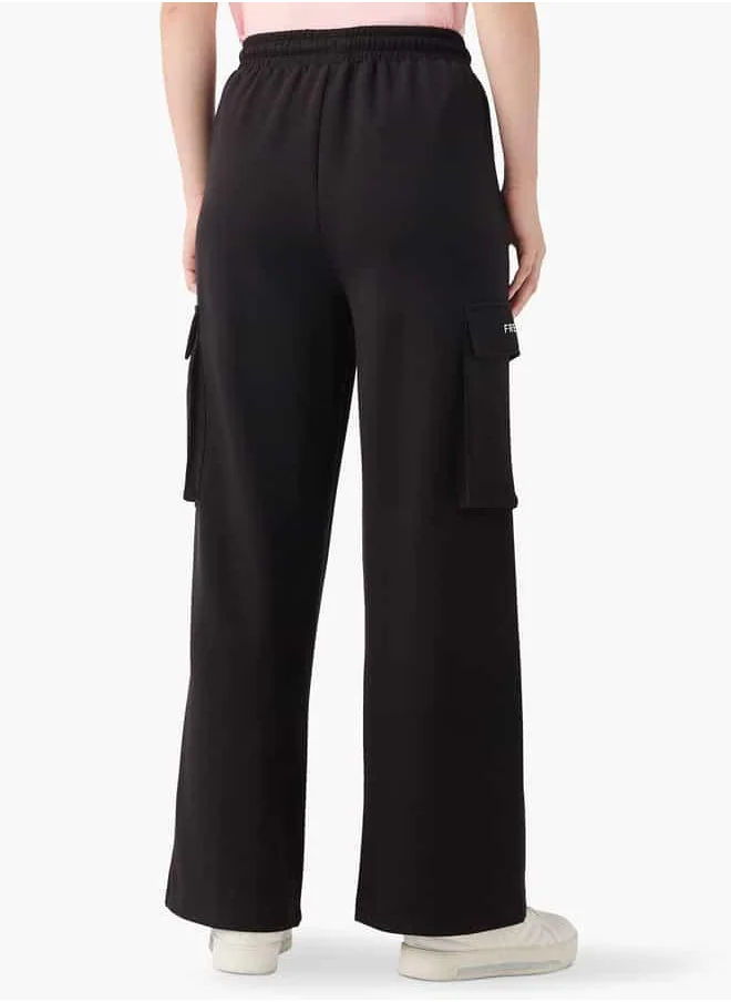 اس بي كاركترز Mickey Mouse Print Cargo Jog Pants with Drawstring Closure