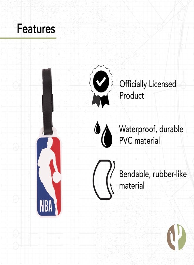 Desert Cactus NBA Luggage Tag - NBA Licensed Bag Tag for Suitcase, Backpack, Travel, or Sports Fan Gear (PVC Luggage Tag) - Image 3