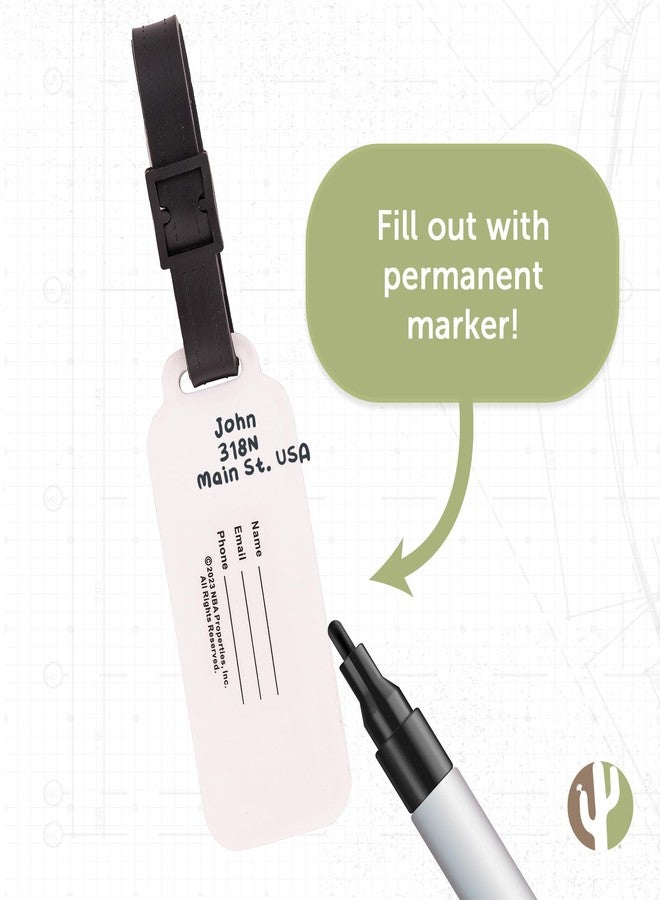 Desert Cactus NBA Luggage Tag - NBA Licensed Bag Tag for Suitcase, Backpack, Travel, or Sports Fan Gear (PVC Luggage Tag) - Image 4