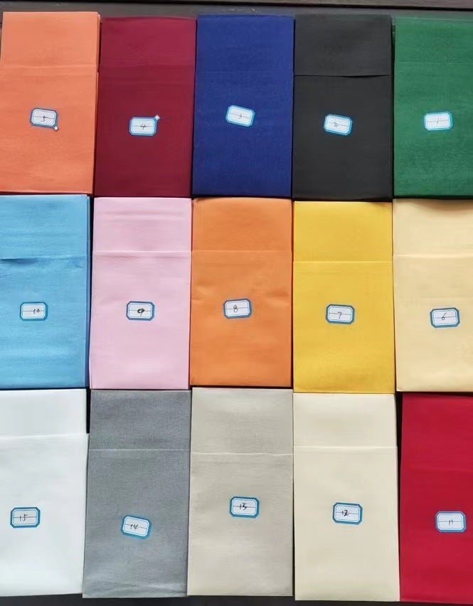 Disposable Colorful Dust-Free Knife And Fork Pack Napkin Party Western Restaurant Folding Knife And Fork Pack Printed Napkin - Image 1