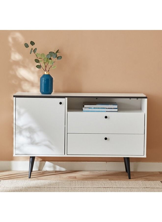 Home Box - Finland 2-Drawer Sideboard With Door 39x82x120 cm - Image 1