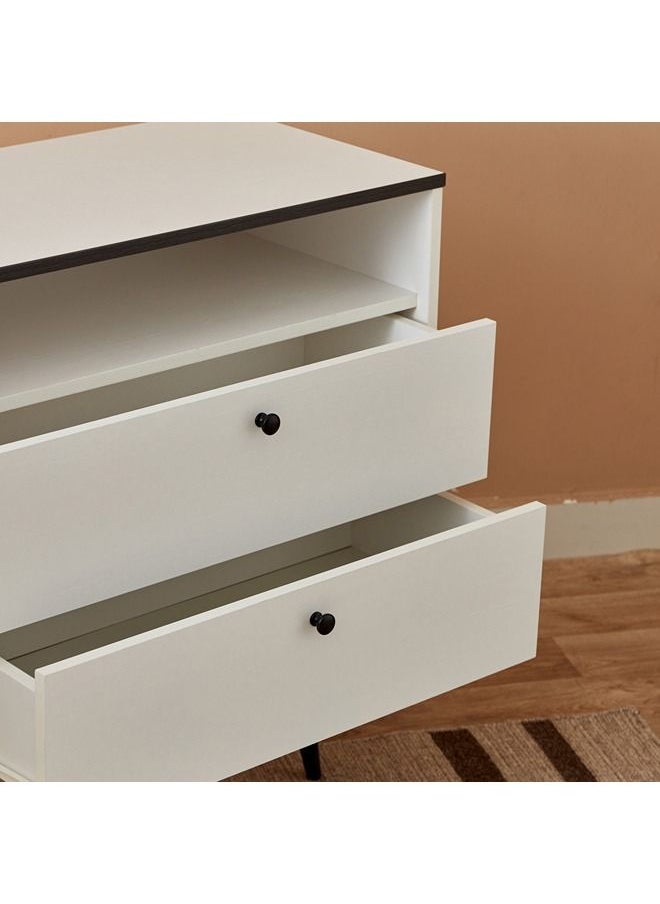 Home Box - Finland 2-Drawer Sideboard With Door 39x82x120 cm - Image 1