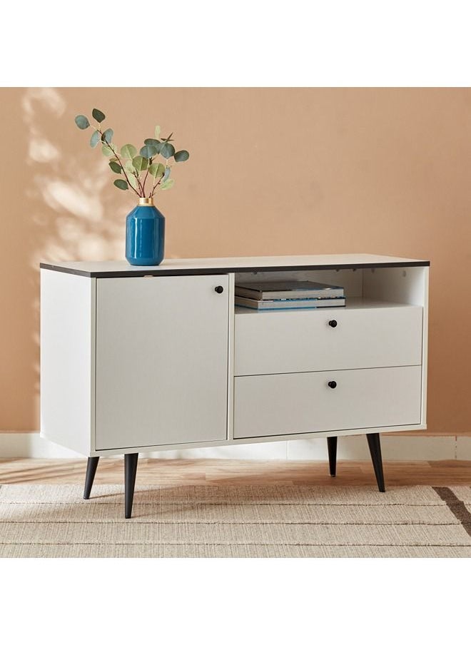Home Box - Finland 2-Drawer Sideboard With Door 39x82x120 cm - Image 1