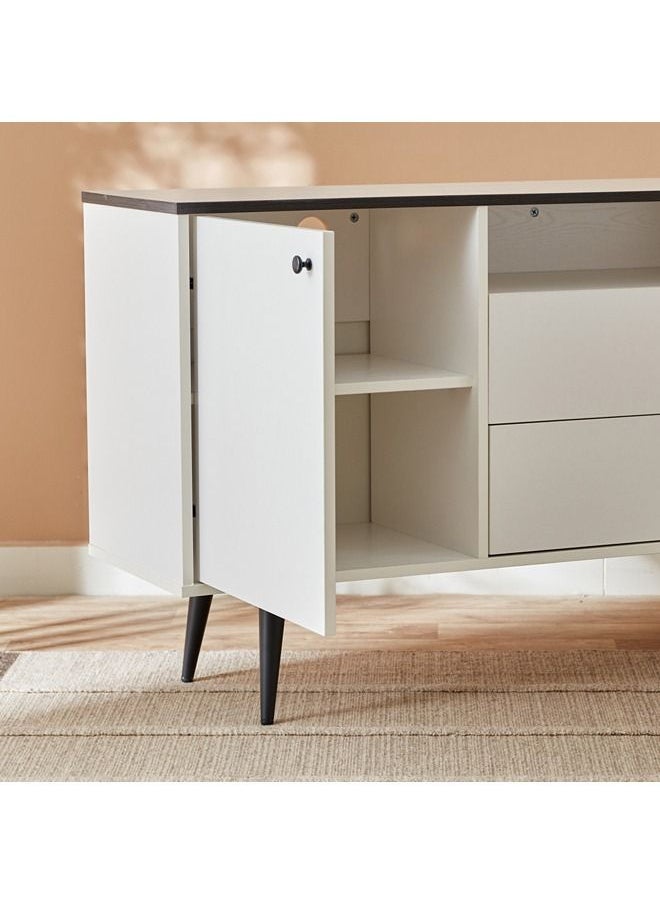 Home Box - Finland 2-Drawer Sideboard With Door 39x82x120 cm - Image 1
