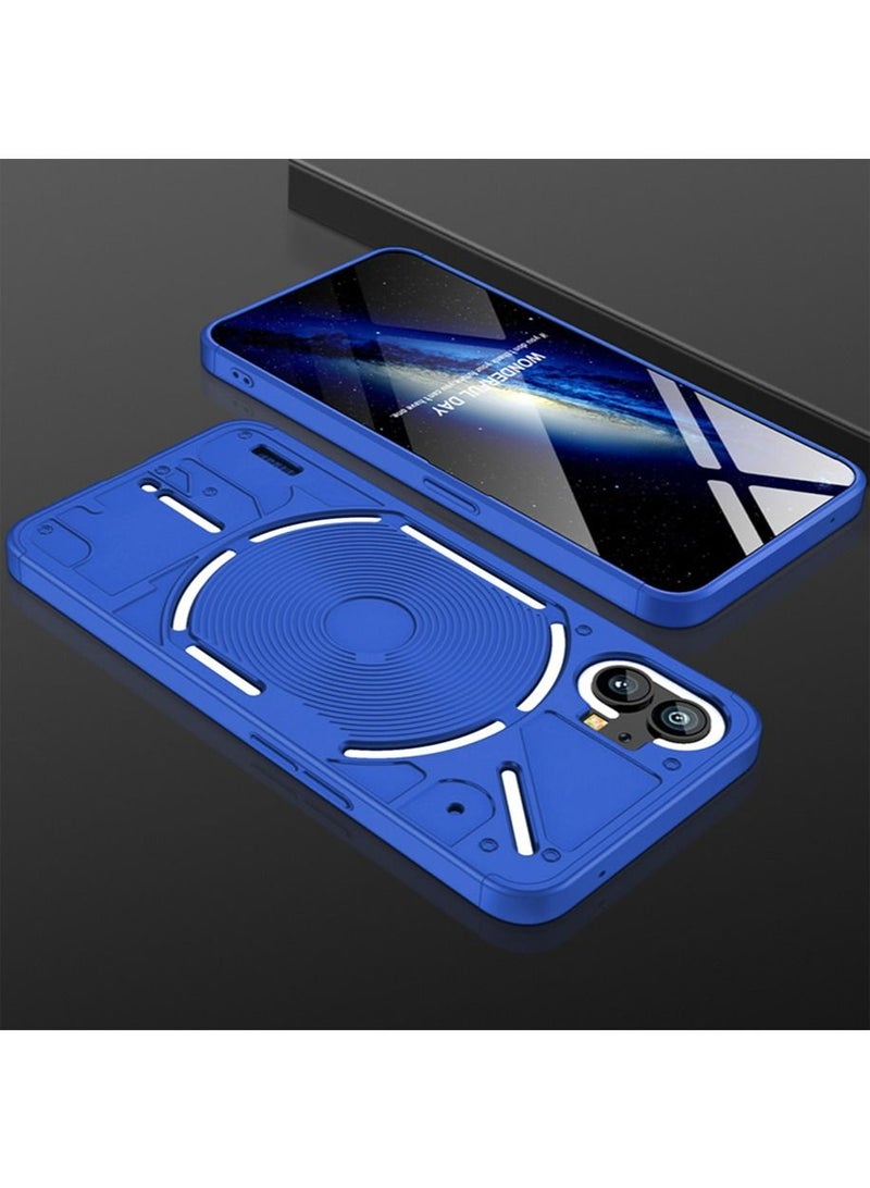 Nothing Phone 1 Case Cover Ultra-Slim PC Anti-Scratch Shockproof Protective Scratch Resistance Back Cover Accessories Protection Compatible with Nothing Phone 1 [3 in 1] - Black - Image 1