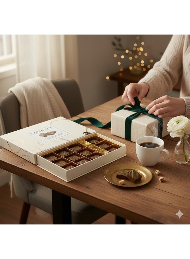 شوكو زين بالفستق والكنافة وشوكولاتة الحليب 12 قطعة 216 جم - Image 4