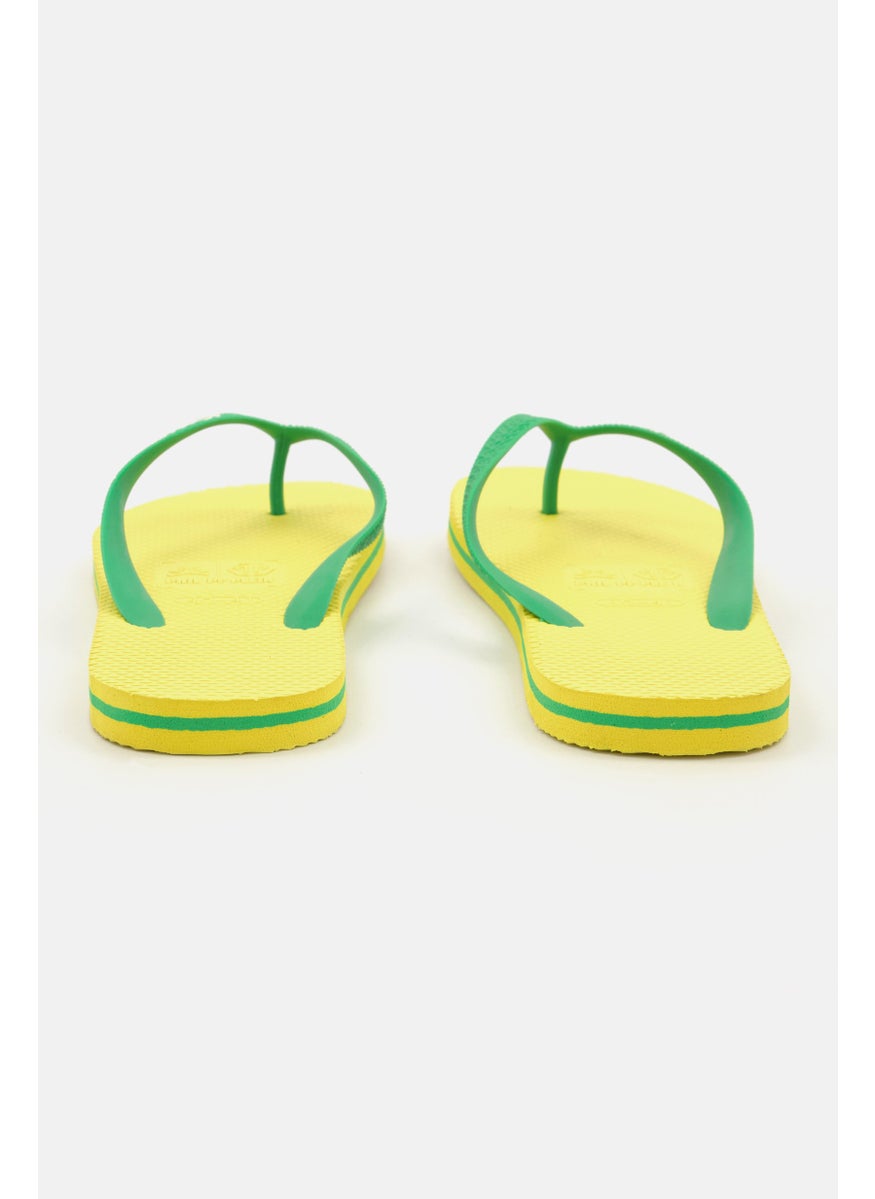 PHILIPP PLEIN Men Flip Flop Slip On Slippers, Yellow  - Image 2