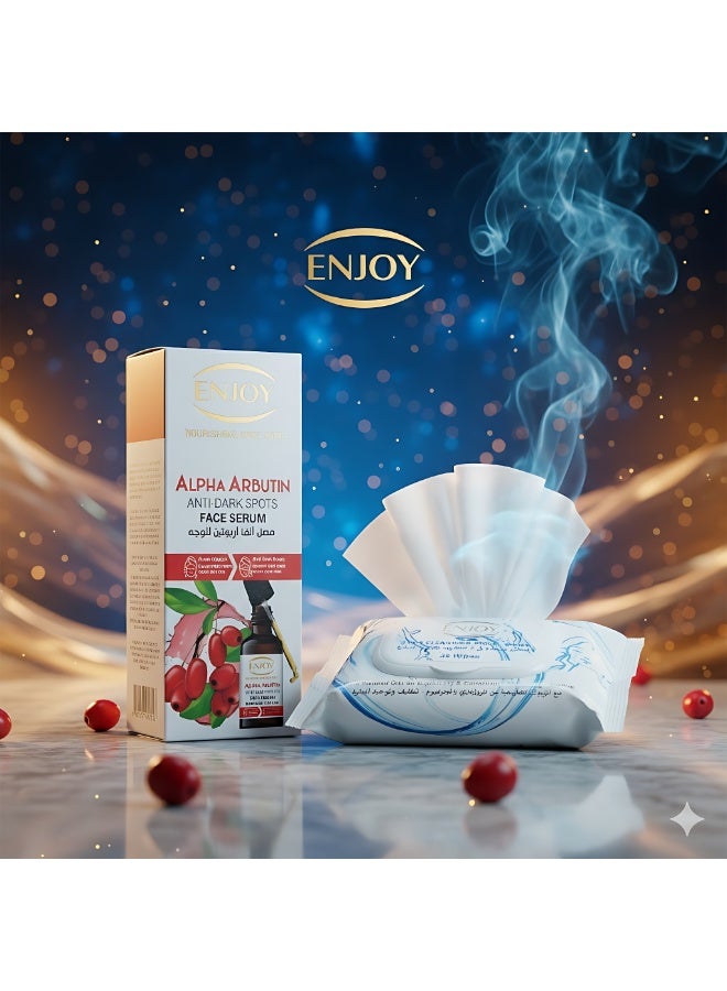 إنجوي باقة "إنجوي" للإشراقة والنضارة: سيروم ألفا أربوتين ومناديل تنظيف الوجه - Image 4