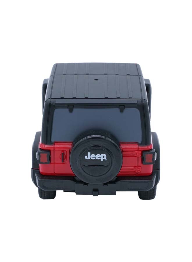 D-Power 1:32 Scale Jeep Wrangler 2018 Remote Control Car – 2-Door Hard Top | Officially Licensed RC Car Toy  – Red  - Image 5