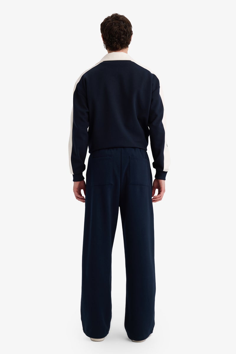 DeFacto Blue Man Straight Leg Elastic Waist Sports Pants Casual - Image 5