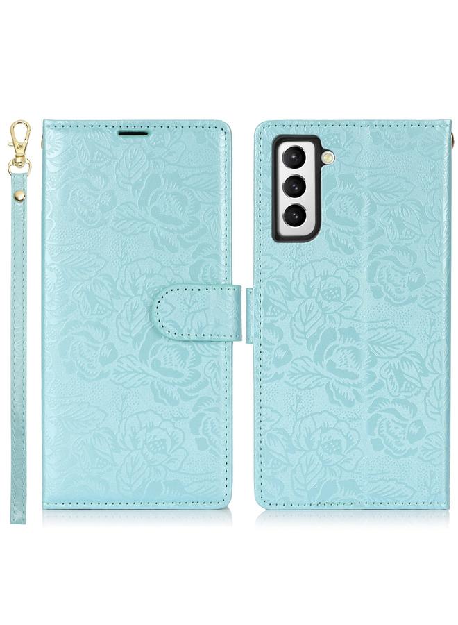 اس-توب جراب لهاتف Samsung Galaxy S22+ 5G جراب هاتف جلدي مطبوع عليه زهور الفاوانيا - Image 2