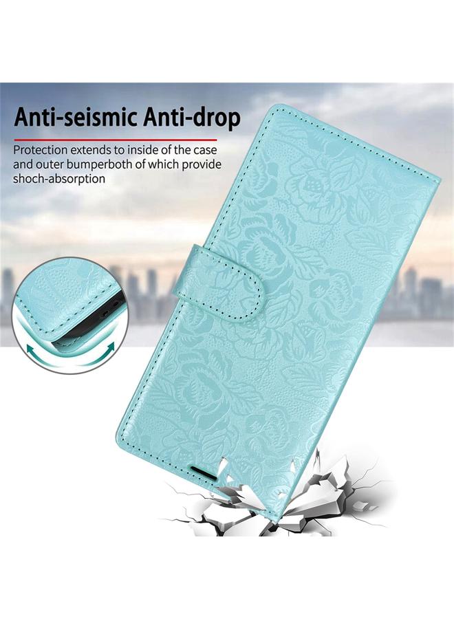 اس-توب جراب لهاتف Samsung Galaxy S22+ 5G جراب هاتف جلدي مطبوع عليه زهور الفاوانيا - Image 4