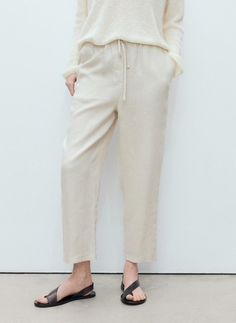 MANGO Essential Relaxed Fit Pants  - Image 1