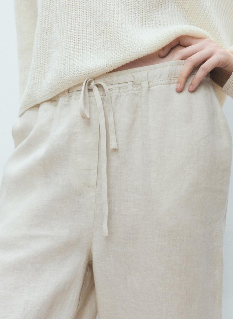 MANGO Essential Relaxed Fit Pants  - Image 4