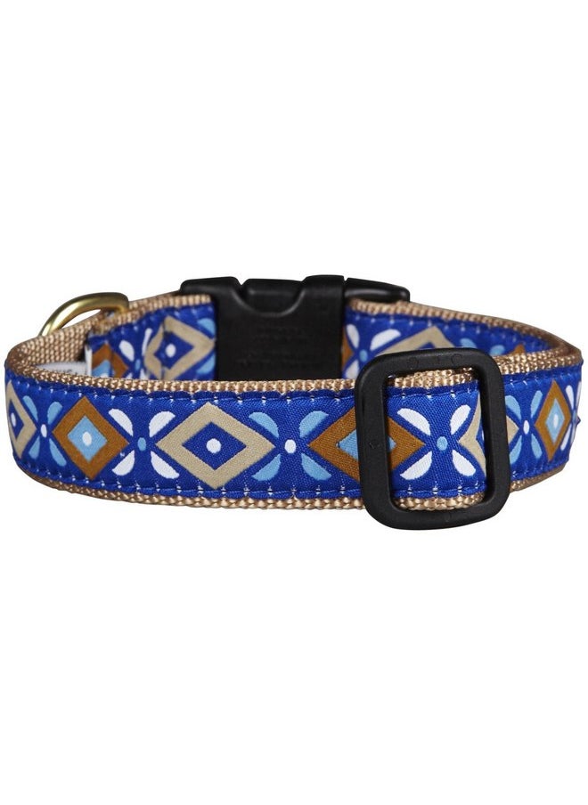 Up Country Up Country Aztec Blue Dog Collar - Small  - Image 1