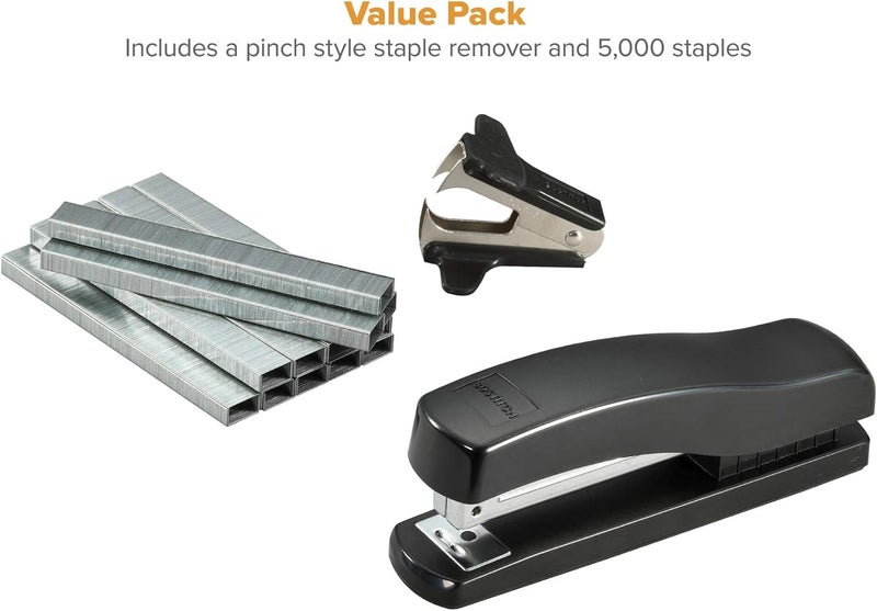 Bostitch Desktop Stapler Kit with Staple Remover and 5,000 Staples - Black - Image 5
