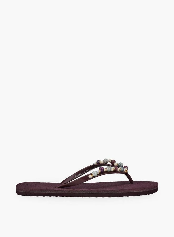 فلورا بيلا من شو إكسبرس Women Beaded Flip Flops