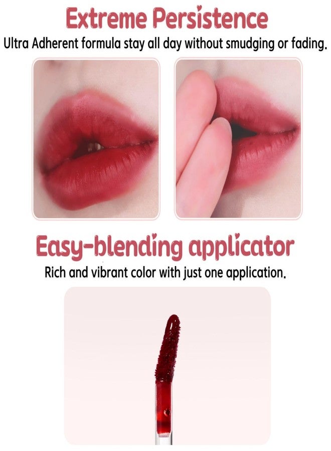 بي بي اي بي بي اي ايه BBIA Air Fit Tint - أحمر شفاه سائل فائق الثبات، يدوم طويلاً، خفيف الوزن، غني بالأصباغ، ألوان شفافة، لا يتلطخ، بلمسة نهائية مخملية غير لامعة، مكياج كوري يومي (05 STICK WITH U، عبوة من قطعة واحدة) - Image 4