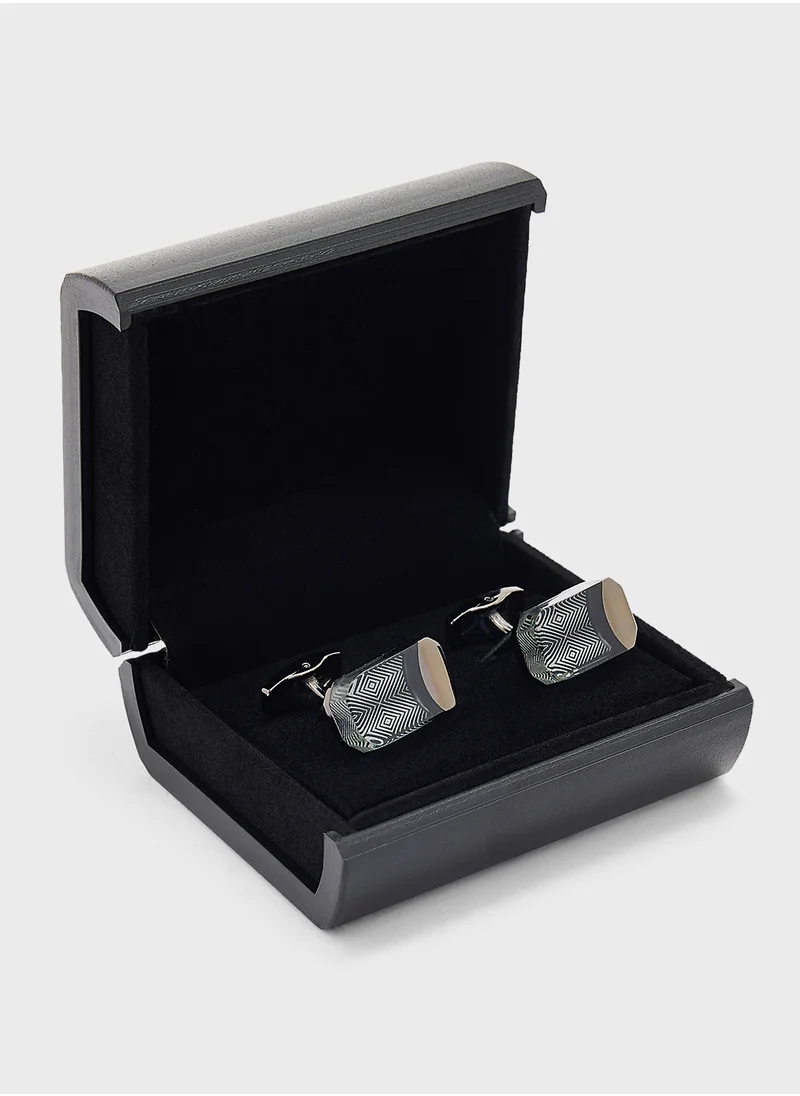 روبرت وود Printed Cufflinks Gift Set