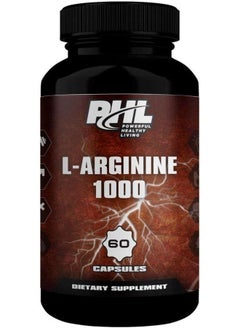 PHL L arginine 1000mg 60 veggie capsules 