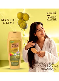 emami 7 Oil In One Double Conditioning Shampoo Mystic Olive 400ml  - Image 3