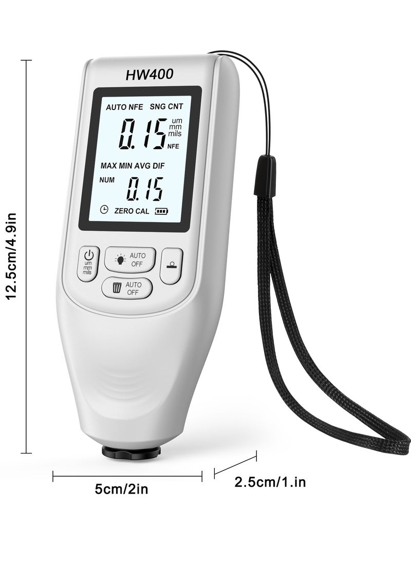 جهاز قياس سمك الطلاء عالي الدقة HW400 مضاد للانزلاق - Image 5