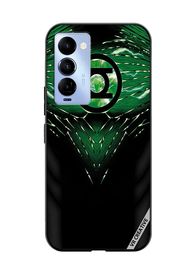 VR CREATIVE Protective Case Cover For Tecno Camon 18/18 P Jack Kirby Green Lanterns Art Design Multicolour - Image 1