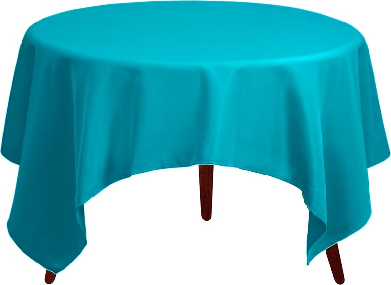 Gee Di Moda Square Tablecloth - 85 x 85 Inch Caribbean Table Cloth for Large Square or Round Tables - Heavy Duty Washable Fabric - for Buffet Table, Holiday Party, Dinner, Wedding & Baby Shower - Image 2