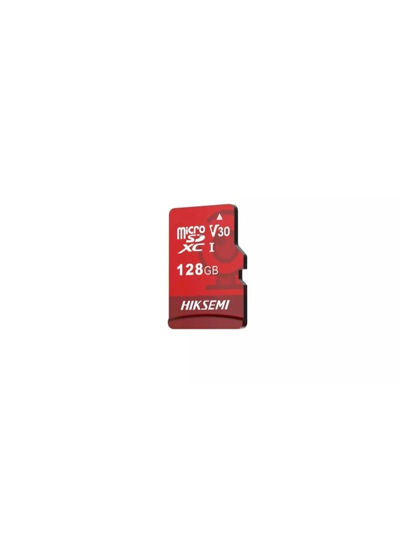HIKSEMI 128GB NEO PLUS TF Card Up to 95MBs read speed 55MBs write speed V10 Waterproof Red - Image 1