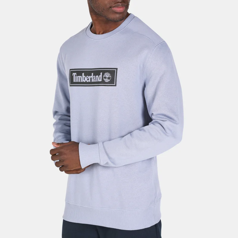 Timberland Men's Linear Logo Crewneck Sweatshirt