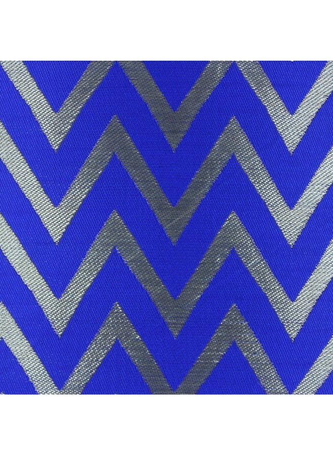 BYFT Orchard Cushion Cover 18 x 18 inch (Zig Zag Design - Royal Blue) 45 x 45 cm Luxury Decorative Cushion Cover for Sofa, Bed & Living Room- Set of 2 without inserts