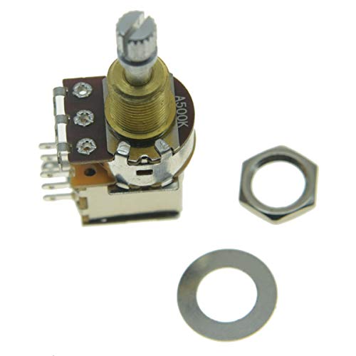 KAISH Guitar Bass Push Push Pot(No Pull Anymore) Audio Taper Guitar Potentiometer Pots with USA/Imperial Brass Shaft A500K - Image 3