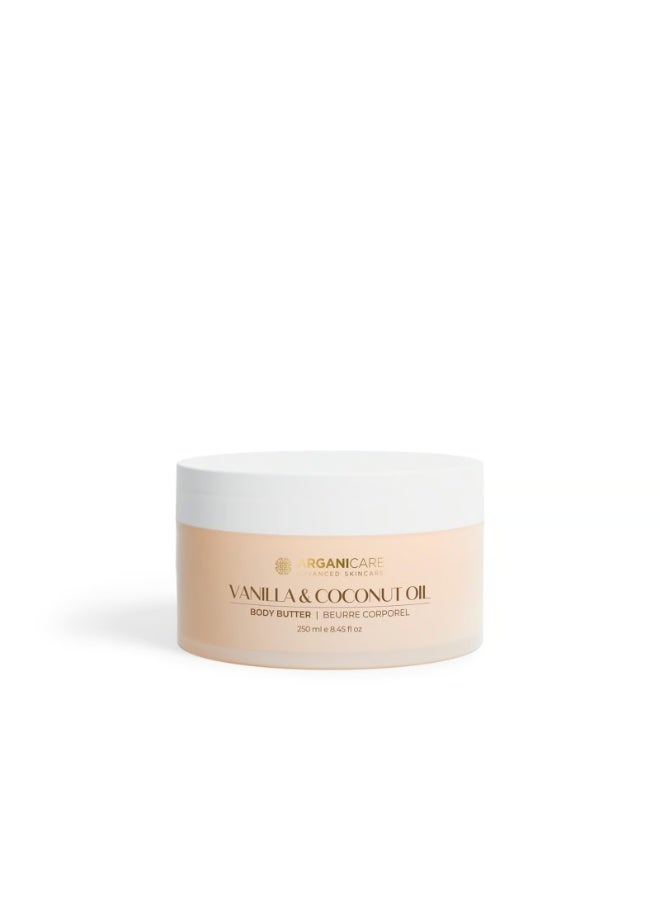 Arganicare Vanilla & Coconut Oil Body Butter 250ml - Image 1