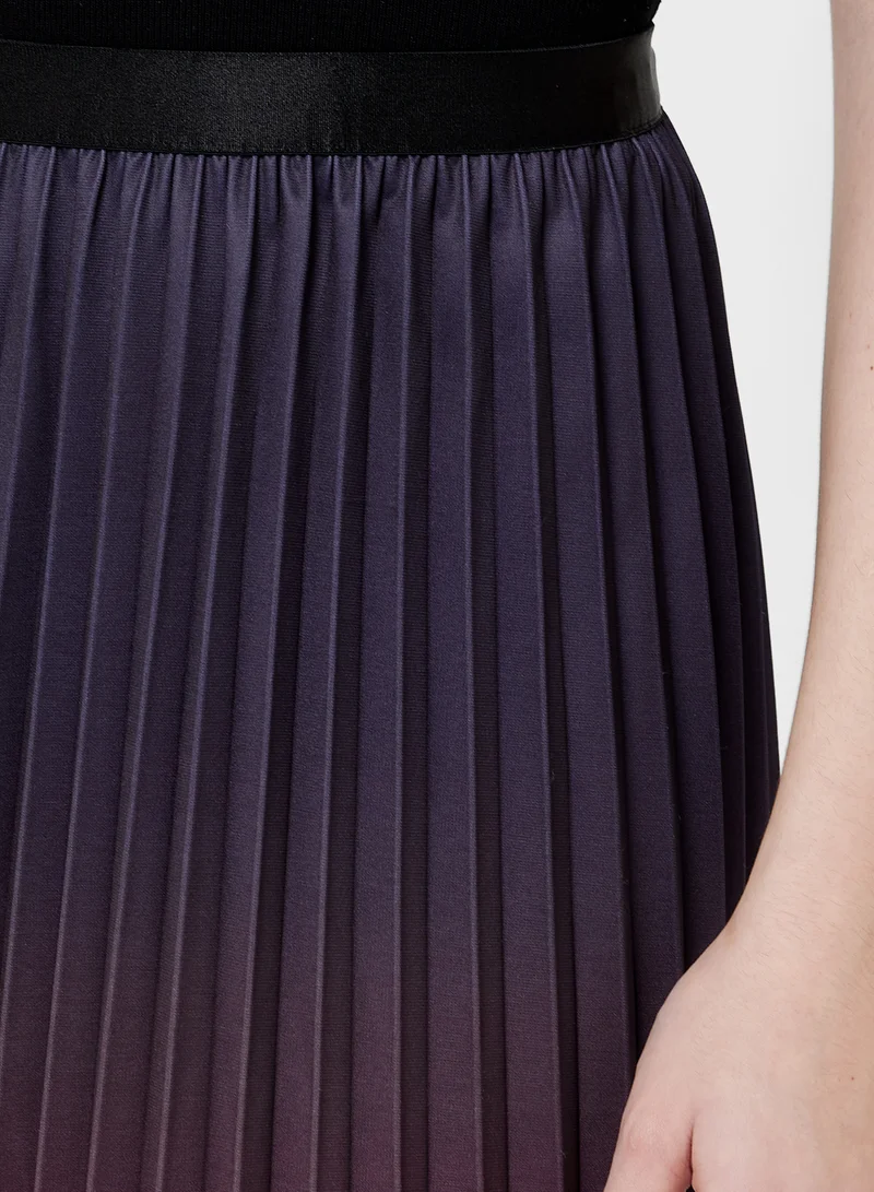 ELLA Omrbe Pleated Skirt
