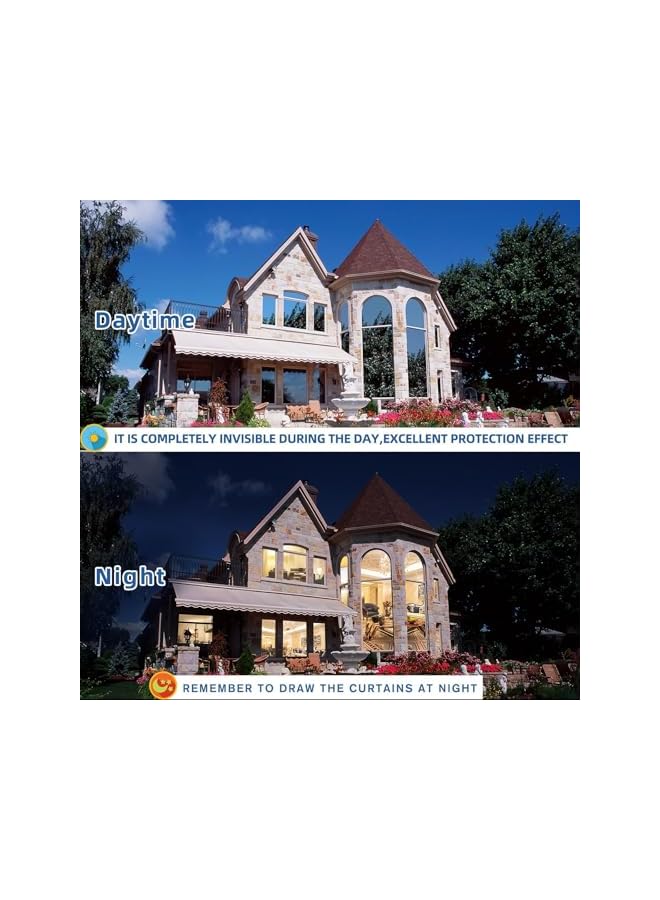 The Bros Heat Control Window Film, Window Tint Sun Blocking Blackout and UV Protection, One-Way Privacy Mirror Reflective Film, Explosion-Proof Premium PET Material, 17.5 Inch x 6.5 Feet, Saturn Grey - Image 5