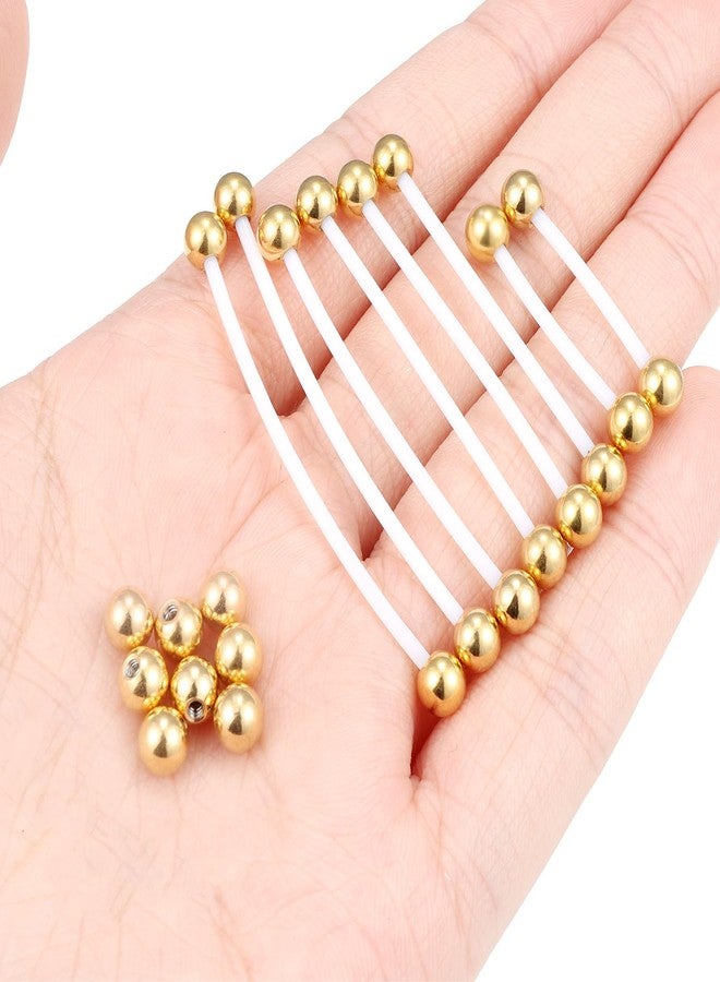 Hoeudjo Pregnancy Belly Rings Maternity Belly Button Rings Plastic Long Bar Navel Ring for Maternity Sport Pregnant Women Different Length 18/32/35/38mm Ball Size 5mm Gold-tone - Image 4